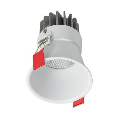 XKAPPA Vestavné, bodové svítidlo, materiál hliník, povrch bílá, LED 10W, 1010lm, teplá 2700K, UGR<17, vyzař. úhel 24°, Ra90, 230V, IP20, tř.2, rozměry d=75mm, h=106mm, vč trafa