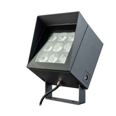 MELIS 20W IP66 Venkovní reflektor, těleso hliník, povrch černá, krycí plast čirý, LED 20W, 2025lm, teplá 3000K, vyzař úhel 3,5°, Ra80, 230V, IP66, rozměry 158x212x148mm.