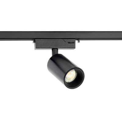 POTENZA PS02 LED 8W, 24V Bodové svítidlo pro osvětlení vitríny, nastavitelný směr svícení, materiál hliník, povrch černá, LED 8W/7,7W, teplá 3000K, nebo denní 5000K, vyzař. úhel 25°/10°, UGR<16, 24V, Ra80, 24V, IP20, tř.3