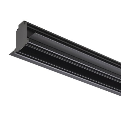 XTRIM MEDIUM 1-fázová lišta pro osvětlení, vestavná, materiál hliník, povrch černá, 48V, max zátěž 350W, IP20, tř.3, rozměry 125x86,3x2500mm, vč dvou koncovek, počáteční S přívodním kabelem