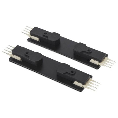 XTRIM MEDIUM Spojka pro 1-fázové lišty, lineární 180°, materiál hliník, povrch černá, 48V, IP20, tř.3, rozměry 100x27x11,3mm