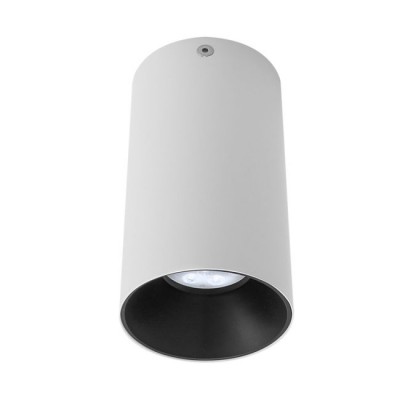 ROTOR TU, 1x35W, GU10 Stropní, přisazené, bodové svítidlo, těleso hliník, povrch vnější bílá, vnitřní bílá/černá, pro žárovku 1x35W, GU10, ES50, 230V, IP20, tř.1, rozměry d=75mm, h=135mm