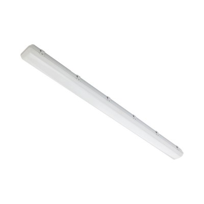 XPROOF Stropní, přisazené svítidlo, těleso polykarbonát, povrch šedá, difuzor plast PC opál, LED 50W, denní 6500K, 230V, IP65, IK08, Ra80, tř.1, rozměry 131x89x1560mm