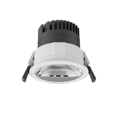 USTOP R down 10W Podhledové svítidlo, materiál hliník, povrch bílá, LED 10W, 1350lm, teplá 3000K, Ra90, ASYMETRICKÉ WALLWASHER, 230V, IP40, tř.2, rozměry d=83mm, h=75mm