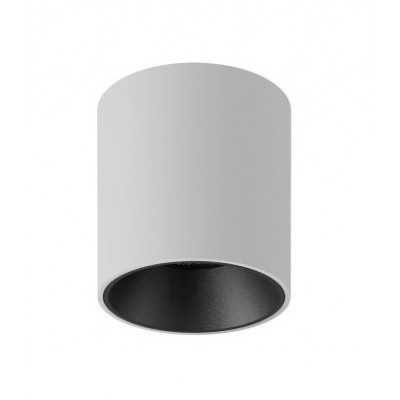 SETA 15W IP40 Stropní, přisazené, bodové svítidlo, základna hliník, povrch bílá, reflektor černý, LED 15W, 1900lm, teplá 3000K, vyzař. úhel 36°, Ra90, 230V, IP40, tř.2, rozměry d=91mm, h=90mm.