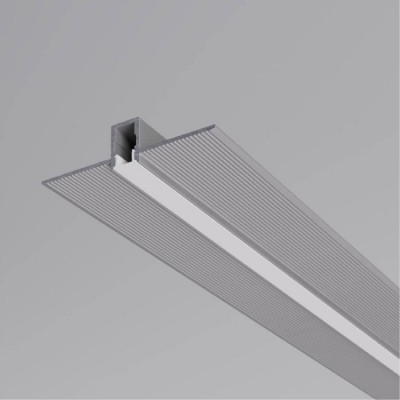 PRF nanoprofil III Zápustný profil pro instalaci LED pásků do sádrokartonu, materiál hliník, difuzor plast opál, povrch šedá, max šířka LED pásku 4mm, rozměry 47,8x12mm, délka l=3m, vč. 2 koncovek.