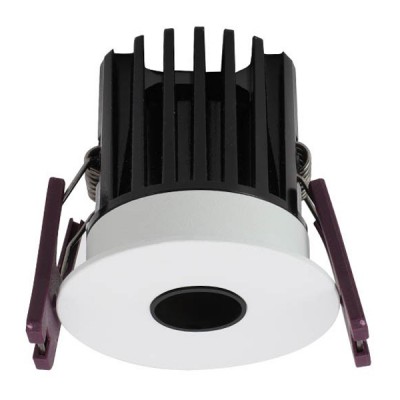 XPIXEL Stropní vestavné, bodové svítidlo, těleso hliník, povrch bílá, komínek černá, LED 9W, 790lm/679lm, teplá 3000K, Ra90, vyzařovací úhel 30°, 230V, IP20, rozměry d=60mm, h=60mm, trafo na kabelu