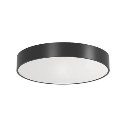 XPILL Stropní/závěsné svítidlo, materiál hliník černá, difuzor plast opál, LED 40W, 4704lm, CCT 3000K/4000K/6000K, 230V, Ra80, IP20, tř.1, rozměry d=400mm, h=59,5mm, závěs samostatně