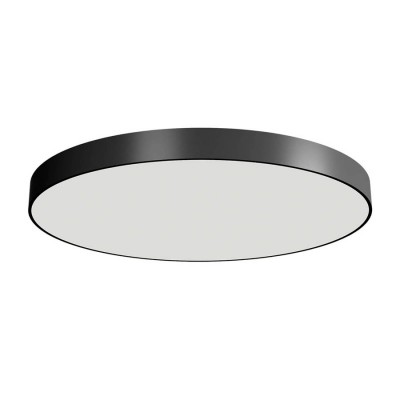 XPILL Stropní/závěsné svítidlo, materiál hliník černá, difuzor plast opál, LED 100W, 13280lm, neutrální 4000K, 230V, Ra80, IP20, tř.1, rozměry d=1000mm, h=79mm, závěs samostatně