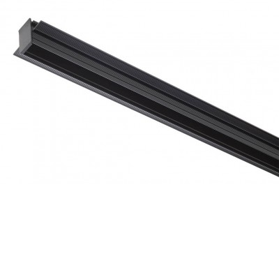 XCLICK S Stropní, vestavná napájecí lišta systému osvětlení, materiál hliník, povrch černá, 48V, max zátěž 350W, IP20, rozměry 2500x33x48mm, šířka slotu pro svítidla 15mm