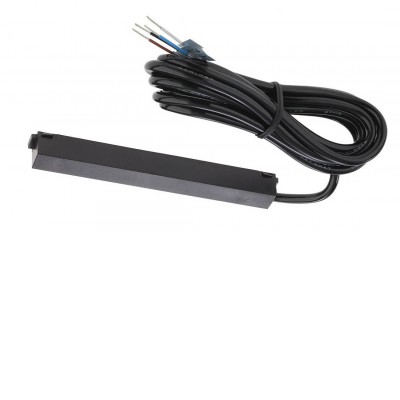XCLICK S Vkládací, napájecí konektor pro napájení lištového systému osvětlení, materiál plast, černý, 48V, rozměry 146x14,5x19mm, kabel l=1500mm