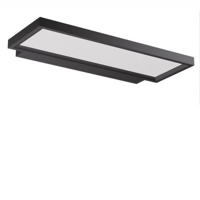 SIERO WL LED 40W, UGR<16 Nástěnné svítidlo, těleso hliník, povrch černá/bílá, difuzor plast opál, LED 40W, teplá 3000K/5184lm, neutrální 4000K/5386lm, vyzař úhel 90°/nahoru, 80°/dolů, UGR<16, Ra90, 230V, IP40, rozměry 610x30x265mm, svítí nahoru/dolů.
