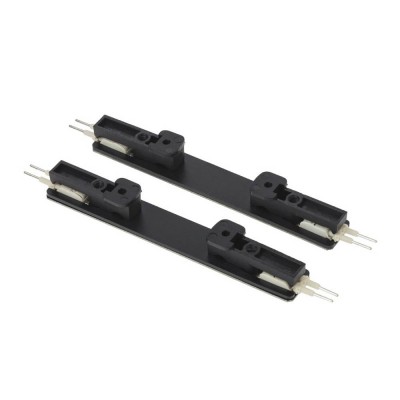 XTRIM S Přímá elektrická spojka magnetického kolejnicového systému, materiál hliník, povrch černá, 48V, rozměry 100x14,5x11,3mm