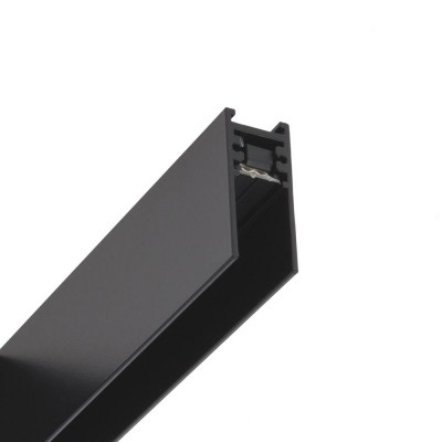 XTRIM SMALL 1-fázová lišta pro osvětlení, přisazená, materiál hliník, povrch černá, 24V, max zátěž 185W, IP20, tř.3, rozměry 18x42,3x2500mm, vč dvou koncovek, počáteční S přívodním kabelem