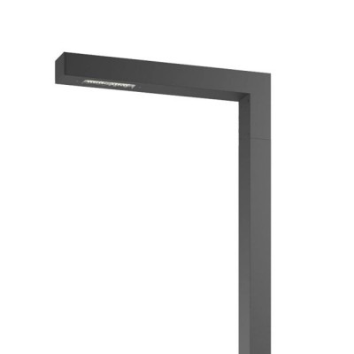 SABO 40W Veřejné osvětlení, stožár, základna hliník, povrch šedá, difuzor plast čirý, LED 40W, teplá 3000K/6020lm nebo neutrální 4000K/6240lm, Ra80, 230V, IP65, tř.1, rozměry 150x950mm, h=4000mm.