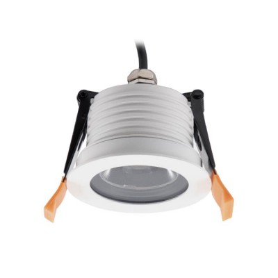 KLAROS 12W IP65 Venkovní podhledové bodové svítidlo, těleso kov, povrch bílá, LED 12W, 1486lm, neutrální 4000K, vyzař. úhel 38°, Ra80, 230V, IP65, tř.2, rozměry d=85mm, h=65mm.