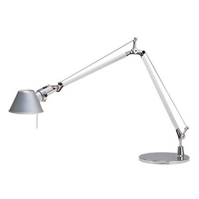 TOLOMEO MINI NERO Stolní lampa, těleso hliník, barva černá, pro žárovku 1x70W, E27, 230V, IP20, l=max.=1080mm, dvě ramena cca 450mm + 450mm, vč. vypínače, základna SAMOSTATNĚ