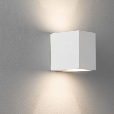 AUGIT HRANOL 40W G9 Nástěnné svítidlo, tvar hranol, základna plast, povrch bílá, možnost barvení, difuzor plast čiré, pro žárovku 40W, G9, 230V, IP20, tř.1, rozměry 100x70x100mm, svítí nahoru/dolů