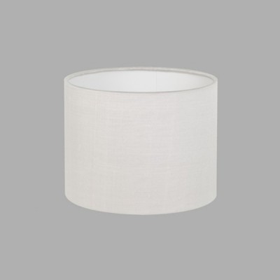 DRUM 150 Stínítko pro nástěnné svítidla, materiál textil, povrch vnější bílá, vnitřní bílá, E27/ES, rozměry d=150mm, h=120mm, POUZE STÍNÍTKO BEZ ZÁKLADNY