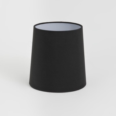 CONE Stínítko pro nástěnné/stolní/stojací svítidlo, materiál textil, povrch vnější černá, vnitřní bílá, E27/ES, rozměry h=160mm, d=160mm, POUZE STÍNÍTKO BEZ ZÁKLADNY