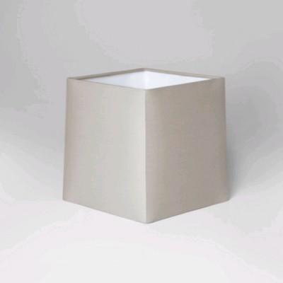 AZUMI Stínítko pro nástěnné svítidlo, tvar čtverec, materiál textil, povrch vnější tmel, vnitřní bílá, E27/ES, rozměry 180x175mm, vč. redukčního kroužku E14, POUZE STÍNÍTKO BEZ ZÁKLADNY