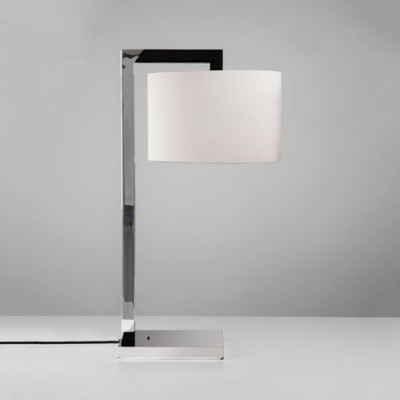 RAVELLO základna Stolní lampa, svítidlo na horní úchyt, základna kov, povrch chrom lesk, pro žárovku 60W, E27, 230V, IP20, tř.2, rozměry 250x570x305mm, vč. vypínače, STÍNÍTKO SAMOSTATNĚ