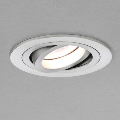 BINTONIT KRUH Stropní, podhledové svítidlo kruhové, ANO/NE nastavitelný směr svícení, materiál hliník, povrch bílá, broušený, pro žárovku 50W, GU10/GU5,3, 230V/12V, IP20, tř.1/tř.3, rozměry dle typu
