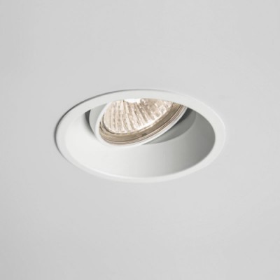 BAKSANIT 50W GU10 KRUH Stropní, podhledové svítidlo, výklopné +-20°, materiál kov, povrch bílá, pro žárovku 50W, GU10, 230V, IP20, tř.1, rozměry d=82mm, h=115mm