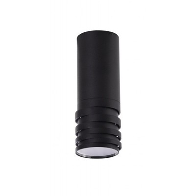 LOCUS Stropní přisazené svítidlo, těleso hliník, povrch černá, pro žárovku 1x35W, GU10, 230V, IP20, rozměry d=60mm, h=167mm.