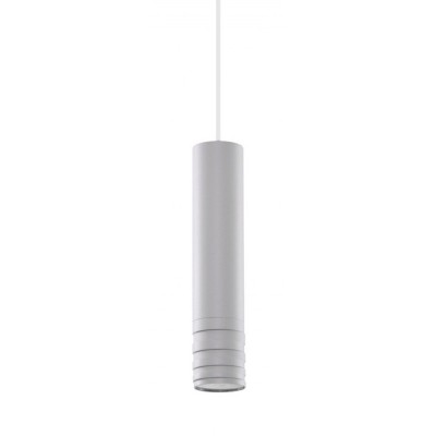 LOCUS Závěsné svítidlo, těleso hliník, povrch bílá, pro žárovku 1x35W, GU10, 230V, IP20, rozměry d=60mm, h=259mm, vč závěs kabelu.