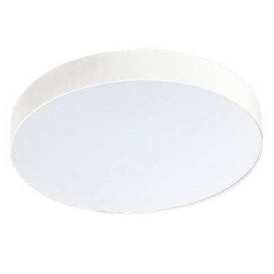 MONZA R Stropní, přisazené svítidlo, základna hliník, povrch bílá, difuzor plast opál, LED 50W, 4400lm, neutrální 4000K, 230V, IP20, tř.1, rozměry d=400mm, h=55mm