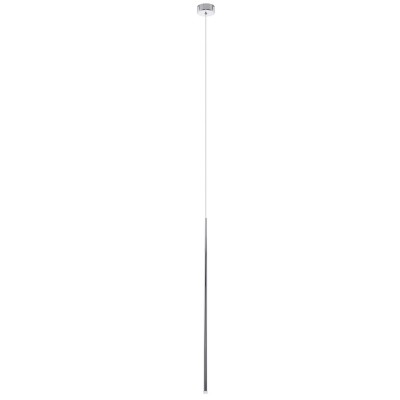 DIDICO HL 5W Závěsné svítidlo, těleso kov, povrch chrom, dif plast opál, LED 5W, 200lm, teplá 3000K, 230V, IP20, rozměry d=20mm, h=750mm. vč závěs kabelu l=1800mm, lze zkrátit.