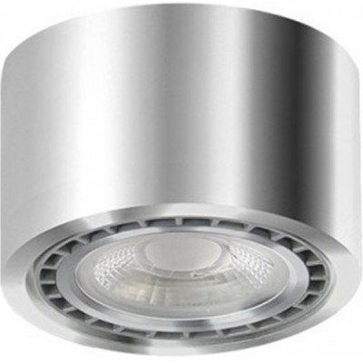 ECO ALIX NEW Stropní, přisazené, bodové svítidlo, těleso hliník, povrch chrom, pro žárovku 1x35W, ES111, 230V, IP20, rozměry: d=120mm, h=80mm.