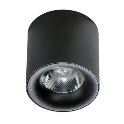 Mane 10W 4000K (black) Stropní, přisazené svítidlo, těleso hliník, povrch černá, LED 70W, 800lm, neutrální 4000K, 230V, IP20, rozměry d=80mm, h=82mm.