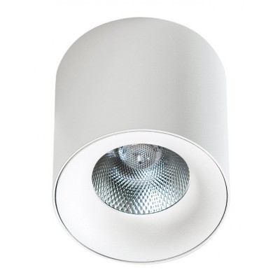 WATERLOO 20W, DIMM Stropní přisazené bodové svítidlo, materiál hliník, povrch bílá, LED 20W, 1600lm, teplá 3000K, stmív. TRIAC, 230V, IP20, rozměry d=100mm, h=100mm.