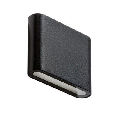 SCUNTHE 10W, IP54 Nástěnné venkovní svítidlo, materiál hliník, povrch černá 10W, 500lm, teplá 3000K, IP54, rozměry 175x90x29mm, svítí nahoru/dolů.