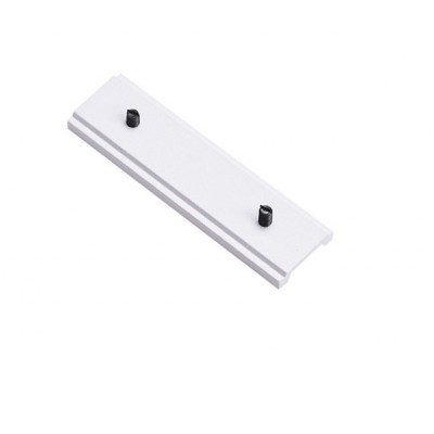 AYLO connnector 48V Spojka pro přímé spojování lišt, materiál kov, povrch bílá, rozměry 145x6x15mm.