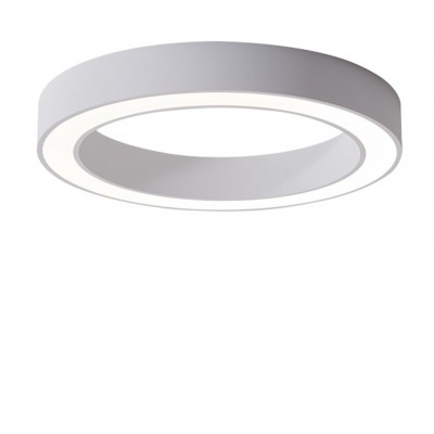 BARCHA PL 30W Stropní, přisazené svítidlo, těleso hliník, povrch černá/bílá/zlatá broušená, dif plast opál, LED 30W, 1500lm, teplá 3000K, 230V, IP20, rozměry d=400mm, h=85mm.