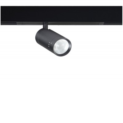 BIBLIO 7W/10W, CCT-BT, 230V Bodové svítidlo, do magnet syst, kov, černá, LED 10W, 1143lm, smart TUYA Bluetooth stmívat, CCT nastav. teplota teplá 3000K-denní 6000K, zoom vyzař. úhel 15°-38°, 230V, IP20, rozměry d=50mm, h=100mm