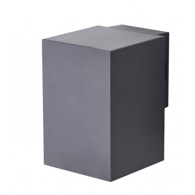 GARO WL SQ 9W, IP65 Nástěnné venkovní svítidlo, těleso kov, povrch tmavě šedá/bílá, LED 9W, 800lm, teplá 3000K, Ra80, 230V, IP65, tř.1, rozměry 78x117x100mm, svítí dolů.