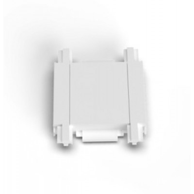 BRAUSO connector, 48V Konektor pro přímy spoj pro magnetický systém, těleso plast a měď, povrch bílá, IP20, 48V, rozměry 25x6x30mm.