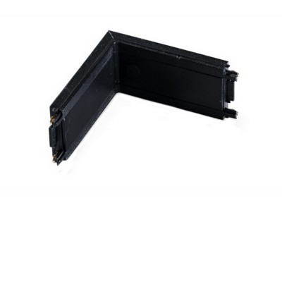 BRAUSO corner connector Konektor pro rohový spoj pro magnetický systém, těleso plast a měď, povrch černá, IP20, 48V, rozměry 25x5x55mm.