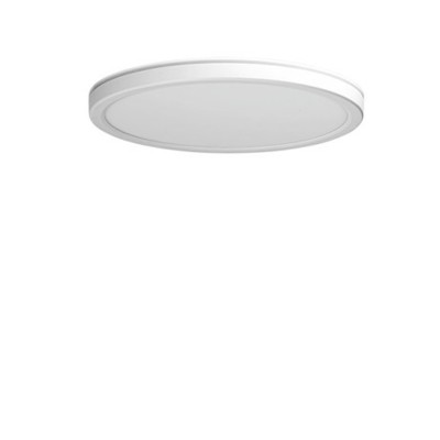 PAULO R 32W, CCT, DIMM Stropní svítidlo, těleso hliník, povrch bílá, dif plast opál, LED 32W, 2080lm, přepínačem CCT nast teplota teplá 2800K - denní 6000K, stmív TRIAC, Ra90, 230V, IP40, rozměry d=400mm, h=24mm.