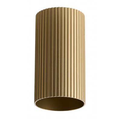 REKOM C RI Krycí váleček, materiál kov, povrch mosaz zlatá, drážkovaný d=55mm, l=100mm