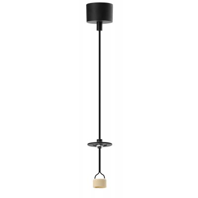 REKOM BASE S 10W GU10 Závěs svítidla, základna kov, černá, nebo bílá, pro žárovku 1x10W, GU10ES50, 230V, IP20, d=57mm, h=1600mm