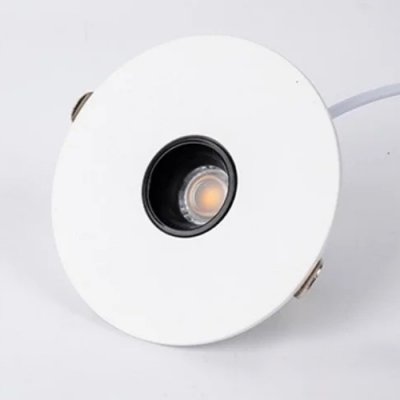 DL05-MH LED Podhledové bodové svítidlo, těleso hliník, povrch bílá, komínek černá, LED 12W, 1200lm, neutrální 4000K, vyzařovací úhel 15°, Ra80, stmív TRIAC, IP20, d=85mm, h=38mm