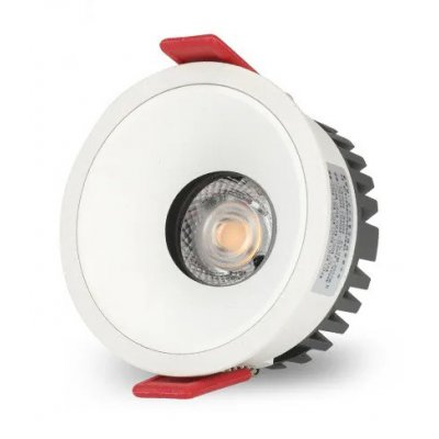 DL06 LED Podhledové svítidlo, těleso hliník, povrch bílá, LED 15W, 1500lm, teplá 3000K, Ra80, stmív TRIAC, IP20, d=82mm, h=47mm
