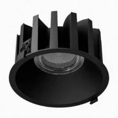 JASON LED LED 9W, IP44 Podhledové svítidlo, těleso hliník, povrch černá, LED 9W, 900lm, teplá 3000K, Ra80, 230V, IP44, d=75mm, h=65mm