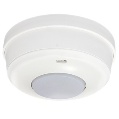 SP-04 DALI Stropní senzor přítomnosti pro stmívání osvětlení jednozónový, kruhová charakteristika 360° čas 1min-30min, 10-2000Lx, stmívání DALI, 230V, 2,3kW, IP20, d=102mm, h=48mm
