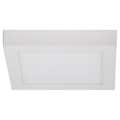 JARNO Stropní svítidlo, základna kov, povrch bílá, difuzor plast, LED 1x18W, teplá 3000K, 1620lm/cca 80W žár., 230V, IP20, tř.1, rozměry 230x230x40mm